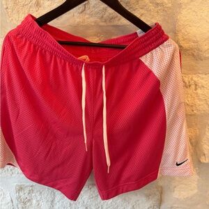 Nike Pink and White Women’s Shorts